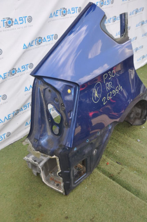 Quarter wing rear right Toyota Prius 30 10-12 blue, dented