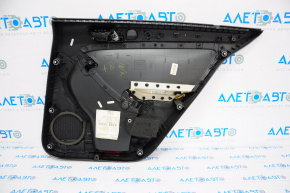 Door trim panel, rear left, VW Jetta 11-16 USA, black with gray inserts