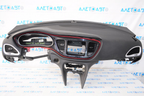 Torpedo front panel without AIRBAG Dodge Dart 13-16 black, scratches