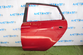 Door bare rear left Ford Fiesta 11-19 4d red RR, dented