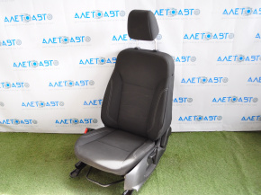 Driver's seat Ford Fiesta 11-19 without airbag, mechanic, cloth black, cracked plastic