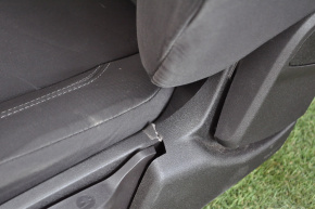 Driver's seat Ford Fiesta 11-19 without airbag, mechanic, cloth black, cracked plastic