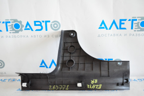 Door sill trim rear right inner Hyundai Elantra UD 11-16 black, scratch