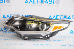 Headlight front left bare Kia Optima 16-18 USA prerest halogen with overlay