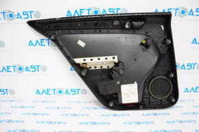 Door trim panel, rear right, VW Jetta 11-18 USA, black with gray inserts