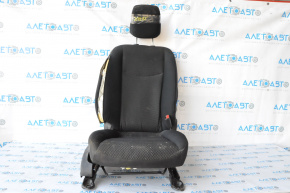 Passenger seat Nissan Leaf 13-13 without airbag, mechanical, heating, cloth black, shot