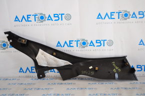 Rear pillar trim lower left Ford Fiesta 11-19 4d black, scratch
