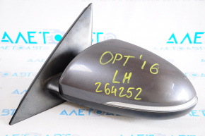 Left side mirror complete Kia Optima 16-18 5 pins, turn signal, graphite