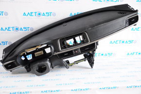 Torpedo front panel without AIRBAG Kia Optima 16-20 black, cracked, scuffs