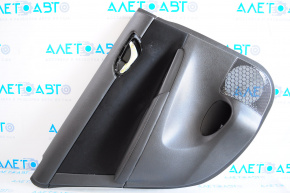 Door trim card rear left Nissan Sentra 13-15 black leather, without frame at handle