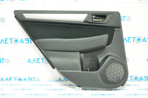 Door trim card rear left Subaru Outback 15-16 black leather