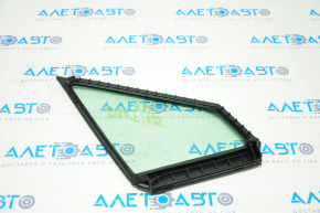 Green tint triangle door glass with seal, front left, Subaru Outback 2015-2019