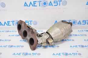 Lexus RX450h 10-15 rear exhaust manifold with catalytic converter, rusty