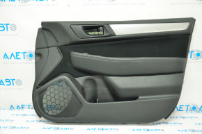 Door trim card front right Subaru Outback 15-16 black leather