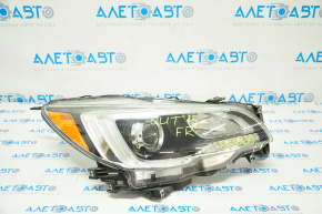 Headlight front right Subaru Outback 15-17 bare prerest halogen dark