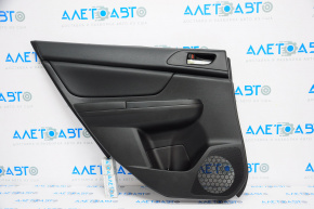 Door trim card rear left Subaru XV Crosstrek 13-14 leather, black