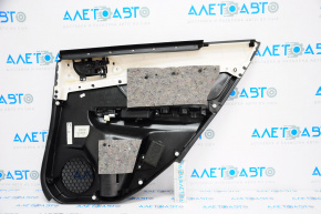 Door trim card rear left Subaru XV Crosstrek 13-14 leather, black