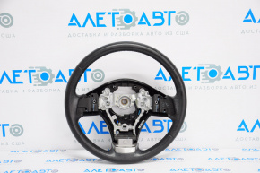 Naked steering wheel Subaru XV Crosstrek 13-14 leather, black, with pads, worn