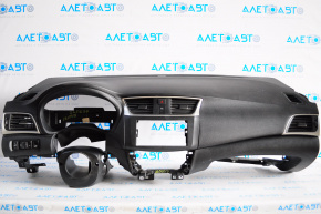 Torpedo front panel without AIRBAG Nissan Sentra 13-19 black, scratches