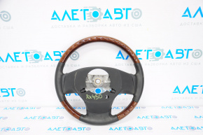 Steering wheel bare Lexus RX350 RX450h 10-12 dorest leather black with wood, without buttons