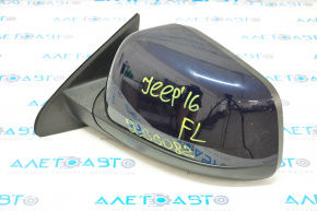 Left side mirror complete Jeep Grand Cherokee WK2 11-18 laredo 5 pins, heated, blue