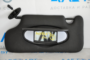 Left visor Mini Cooper Countryman R60 10-16 black, without hook