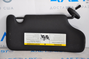 Left visor Mini Cooper Countryman R60 10-16 black, without hook