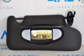 Right visor Mini Cooper Countryman R60 10-16 black, without hook
