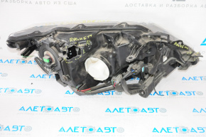 Headlight front left Nissan Rogue 14-16 bare halogen, broken housing, no fasteners