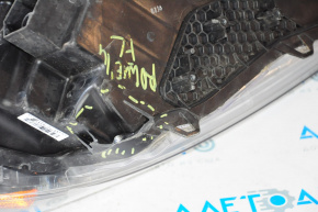 Headlight front left Nissan Rogue 14-16 bare halogen, broken housing, no fasteners
