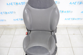Driver's seat Fiat 500L 14-16 with airbag, fur, gray leather, heating