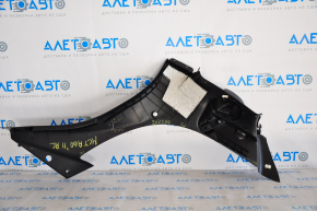 Upper left trunk arch trim Mini Cooper Countryman R60 10-16 black, scratches, broken fastener