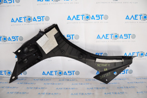 Upper right trunk arch trim Mini Cooper Countryman R60 10-16 black, scratches, broken fastener