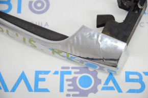 Door handle outer rear left Fiat 500L 14-19 chrome, chrome swollen