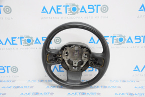 Steering wheel naked Fiat 500L 14-17 leather black