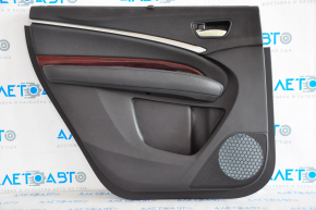Door trim card rear left Acura MDX 14-16 leather black