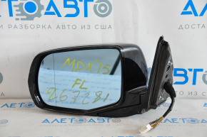 Left side mirror complete Acura MDX 14-16 12 pins, turn signal, black