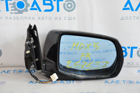 Side mirror right complete Acura MDX 14-16 12 pins, turn signal, black