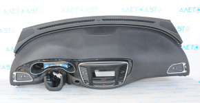 Torpedo front panel without AIRBAG Chrysler 200 15-17 black, black insert, scratches