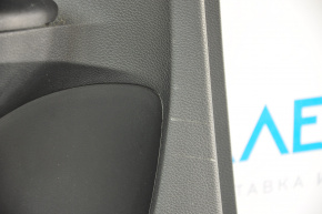 Door trim card rear left Honda Accord 13-15 black with black insert leather, armrest leather, rubbed