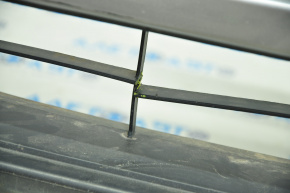 Front bumper bare Mitsubishi Eclipse Cross 18-20 silver, dented, cracks in grille