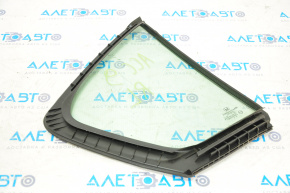Triangle door glass with seal, rear left, Honda Accord 13-17 petrol, green tint