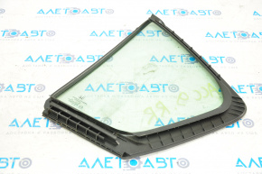 Triangle door glass, rear right, Honda Accord 13-17 petrol, green tint, with seal