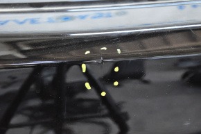 Bare rear bumper Acura MDX 14-16 pre-restoration, black, dents, broken fastener