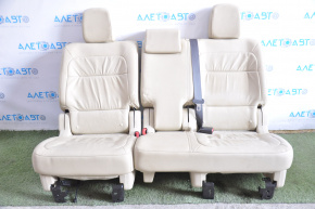 Rear row of seats 2 row Ford Flex 13-19 leather, beige