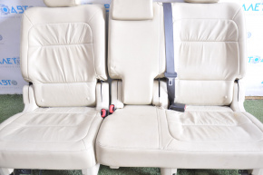 Rear row of seats 2 row Ford Flex 13-19 leather, beige