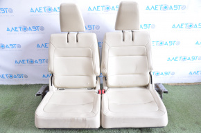 Rear row of seats 3 row Ford Flex13-19-19 leather, beige