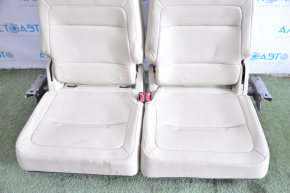 Rear row of seats 3 row Ford Flex13-19-19 leather, beige