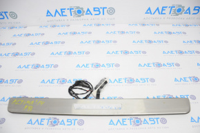 Door sill trim front right outer Nissan Altima 13-18 chrome with backlight