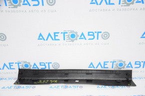Door sill trim front right inner Nissan Altima 13-18 black, broken fastener, scratches